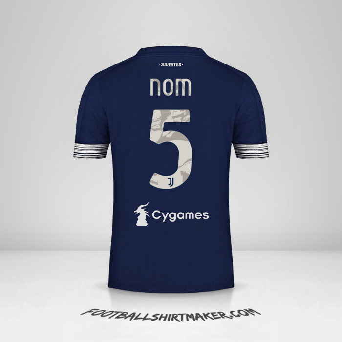 Maillot Juventus FC 2020/21 Extérieur -  nom - 5