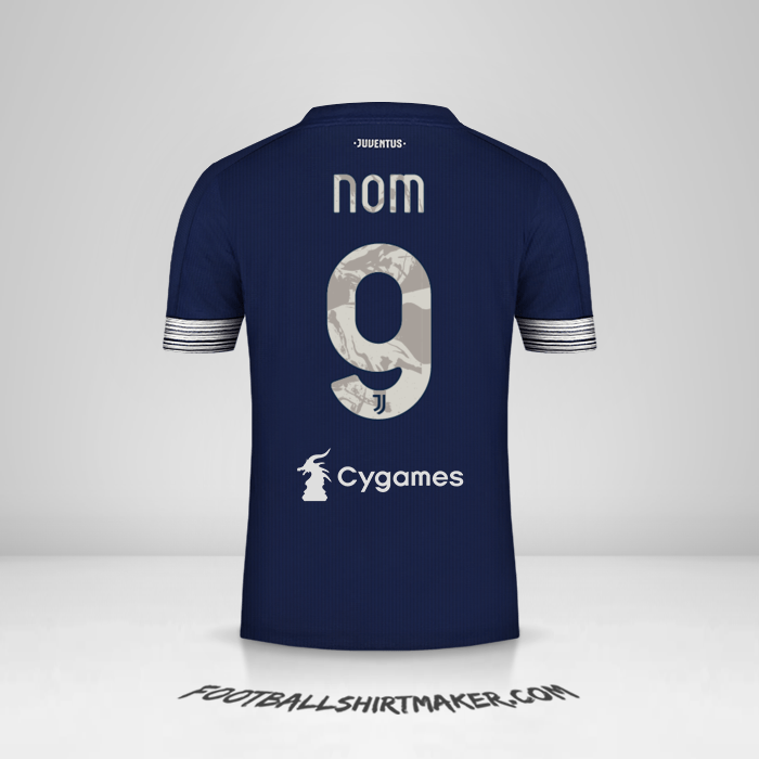 Maillot Juventus FC 2020/21 Extérieur -  nom - 9