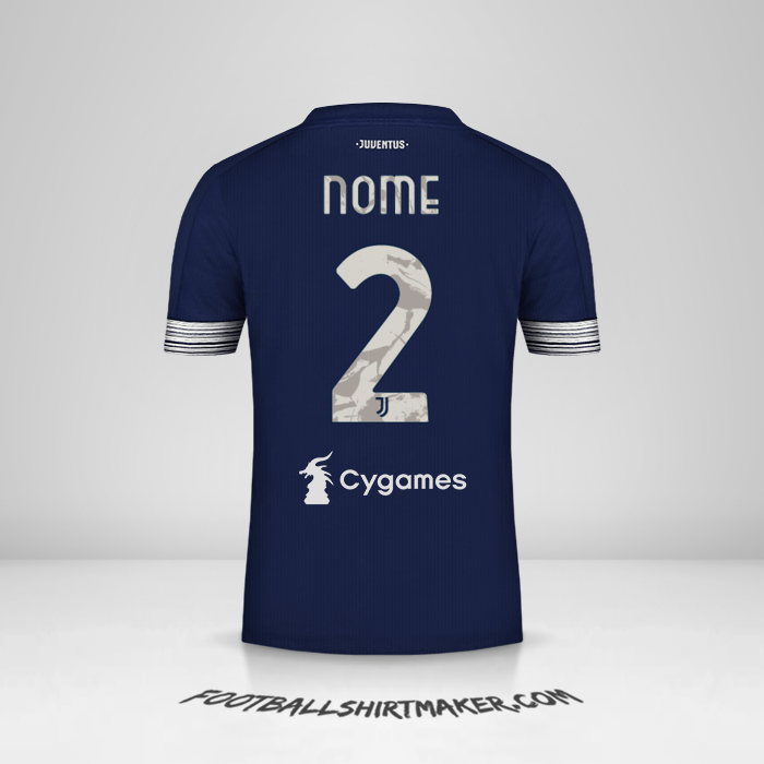 Maglia Juventus FC 2020/21 Seconda -  nome - 2