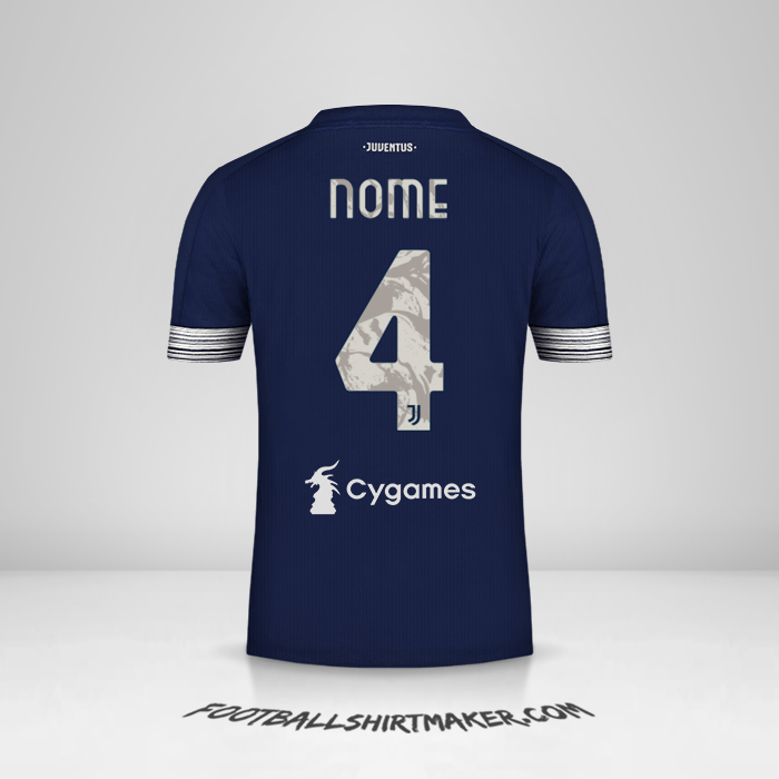 Maglia Juventus FC 2020/21 Seconda -  nome - 4