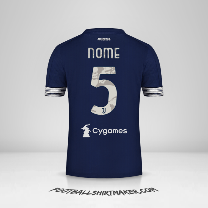Maglia Juventus FC 2020/21 Seconda -  nome - 5
