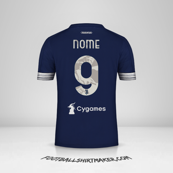 Maglia Juventus FC 2020/21 Seconda -  nome - 9