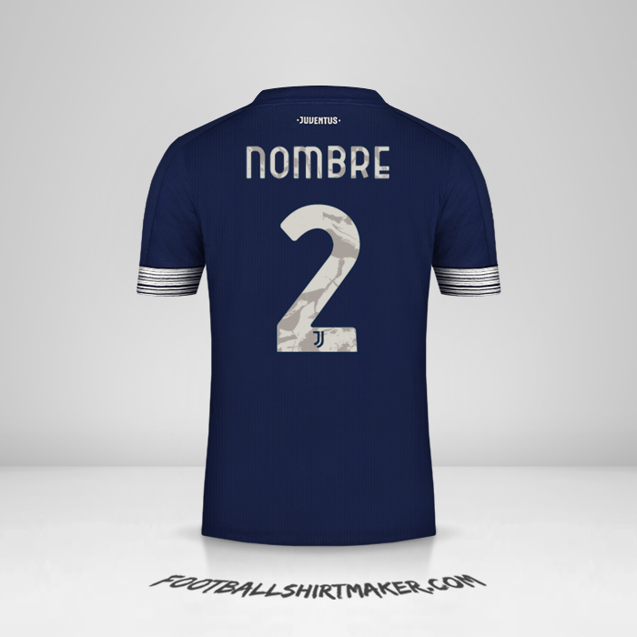 Jersey Juventus FC Cup 2020/21 Visita -  nombre - 2