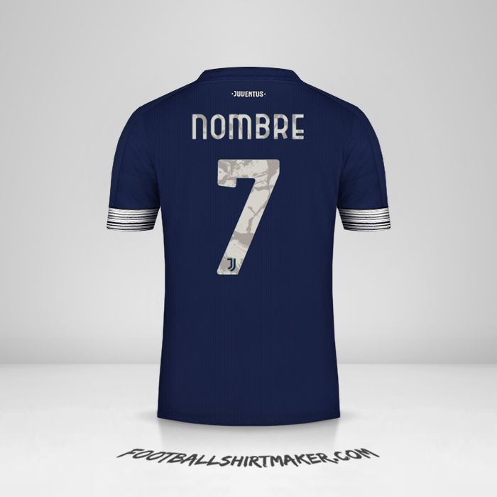 Jersey Juventus FC Cup 2020/21 Visita -  nombre - 7