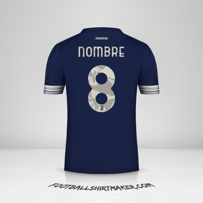 Jersey Juventus FC Cup 2020/21 Visita -  nombre - 8