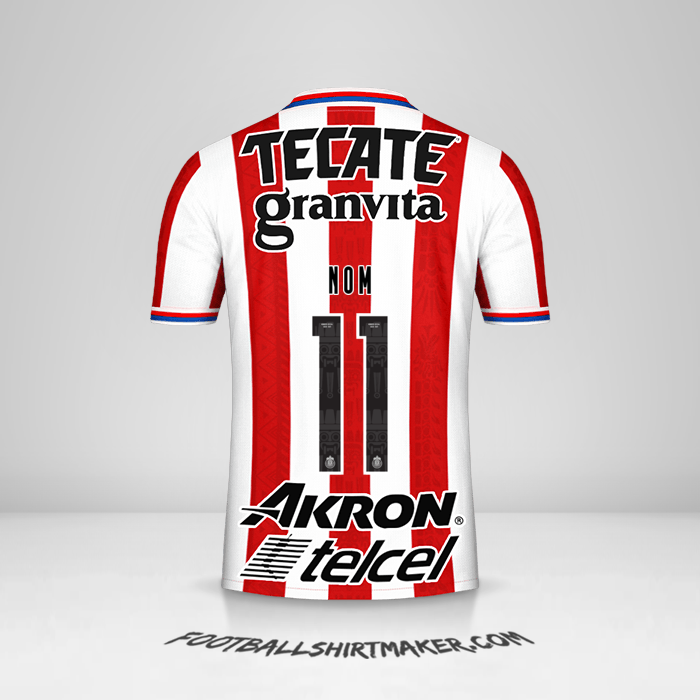 Maillot Guadalajara 2020/21 -  nom - 11