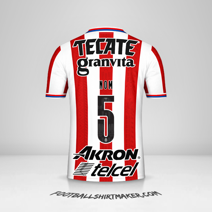 Maillot Guadalajara 2020/21 -  nom - 5