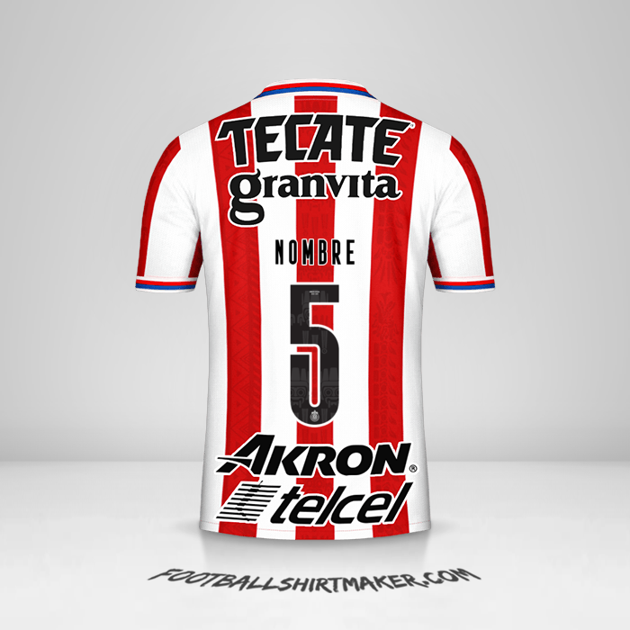 Jersey Guadalajara 2020/21 -  nombre - 5