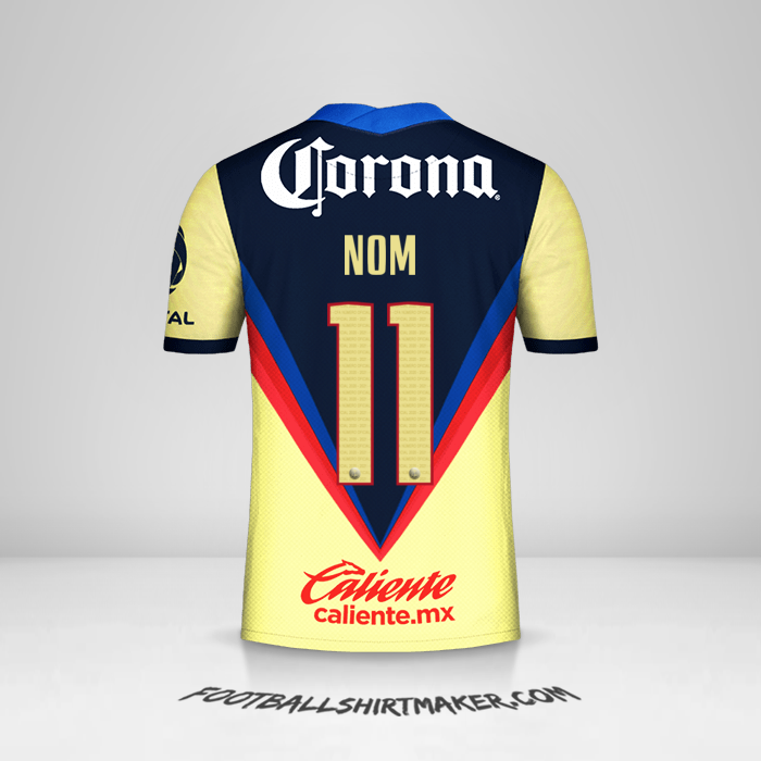 Maillot Club America 2020/21 -  nom - 11