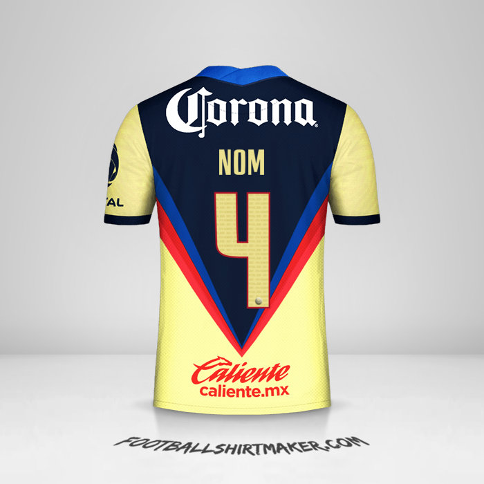 Maillot Club America 2020/21 -  nom - 4