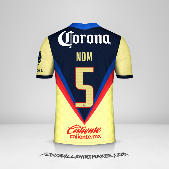 Maillot Club America 2020/21 -  nom - 5
