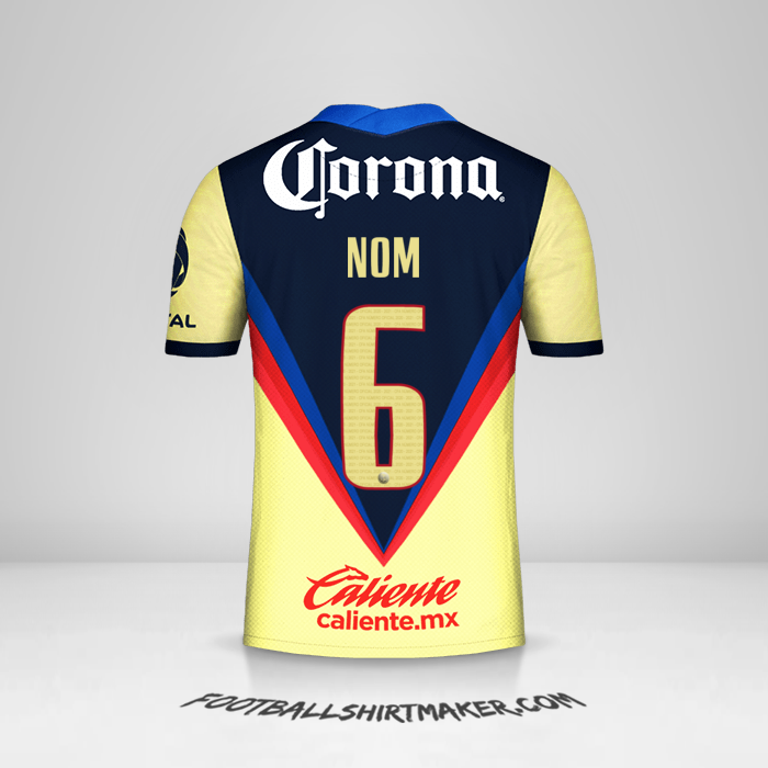 Maillot Club America 2020/21 -  nom - 6