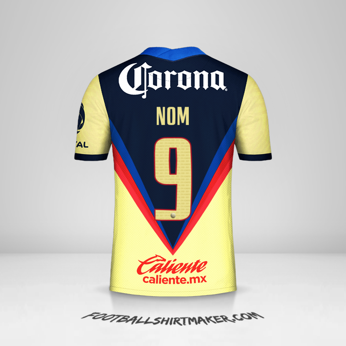 Maillot Club America 2020/21 -  nom - 9