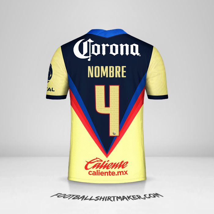 Jersey Club America 2020/21 -  nombre - 4