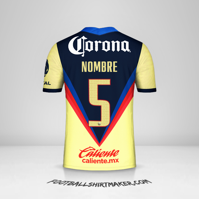 Jersey Club America 2020/21 -  nombre - 5