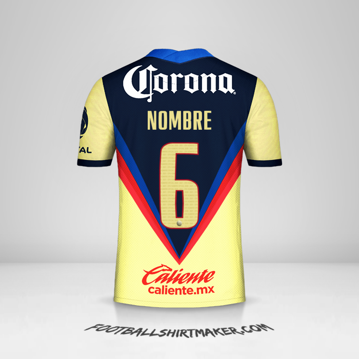 Camiseta Club America 2020/21 -  nombre - 6