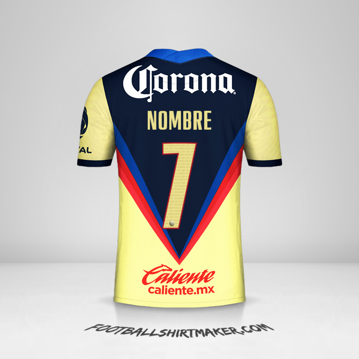 Jersey Club America 2020/21 -  nombre - 7