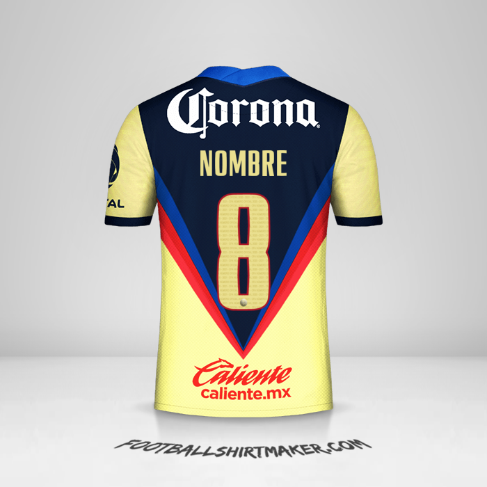 Jersey Club America 2020/21 -  nombre - 8