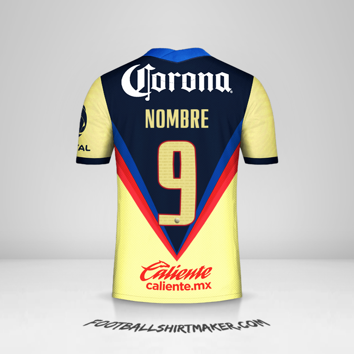 Jersey Club America 2020/21 -  nombre - 9