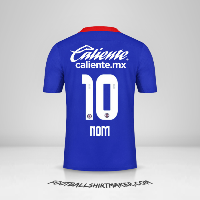 Maillot Cruz Azul 2020/21 -  nom - 10