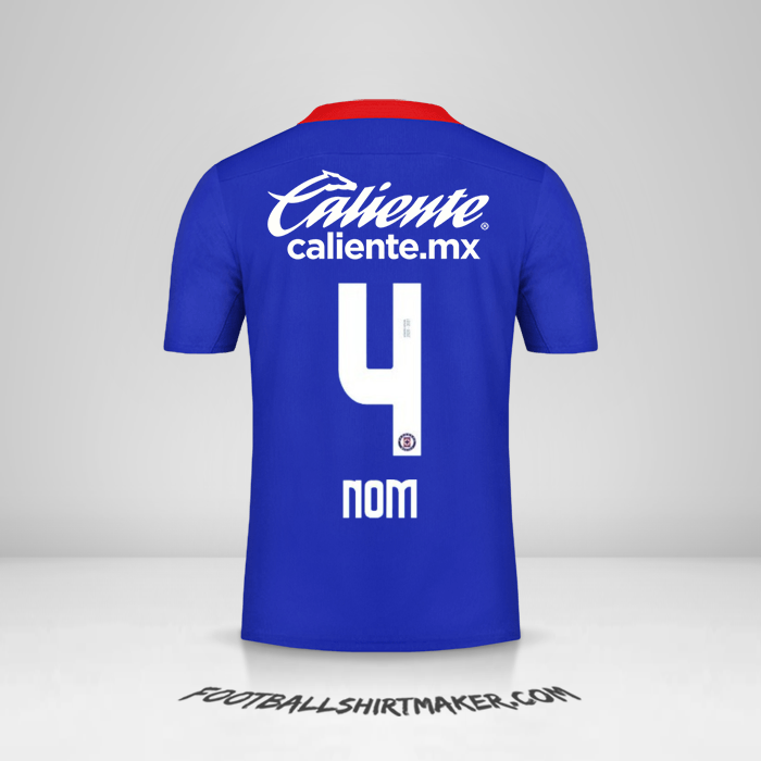 Maillot Cruz Azul 2020/21 -  nom - 4
