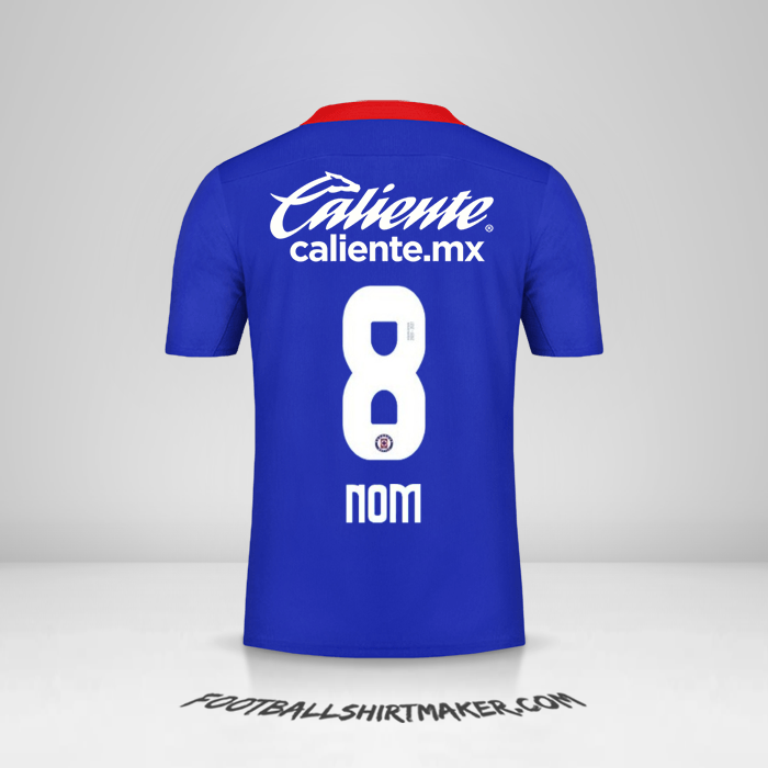 Maillot Cruz Azul 2020/21 -  nom - 8
