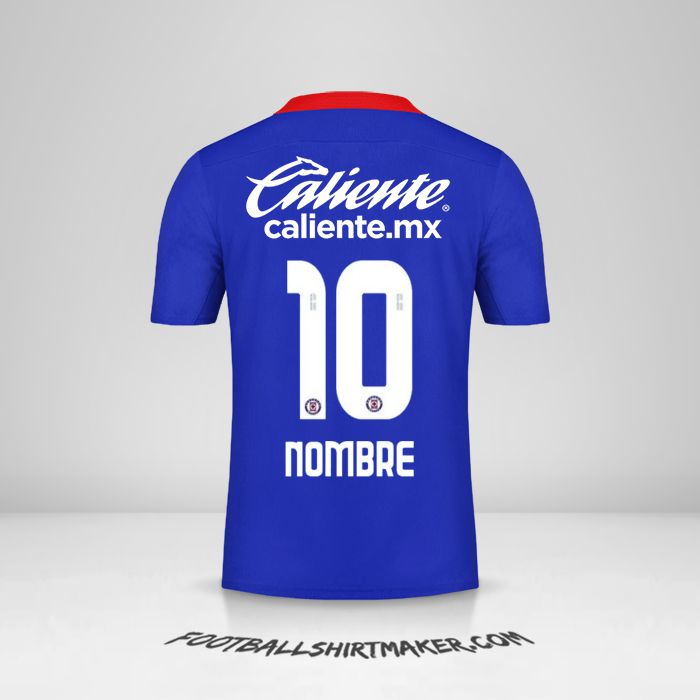 Jersey Cruz Azul 2020/21 -  nombre - 10