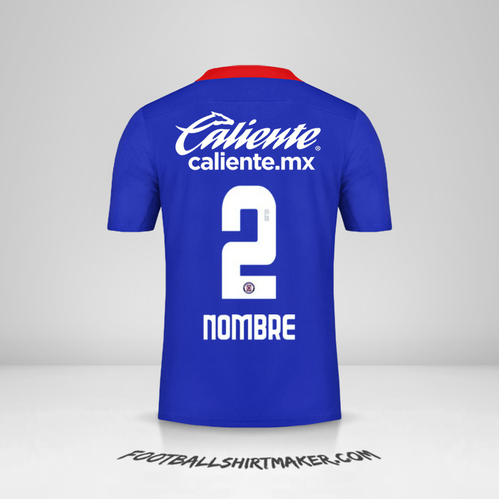 Jersey Cruz Azul 2020/21 -  nombre - 2