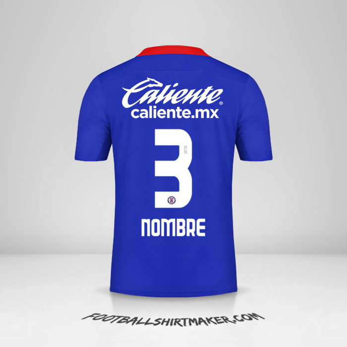 Jersey Cruz Azul 2020/21 -  nombre - 3