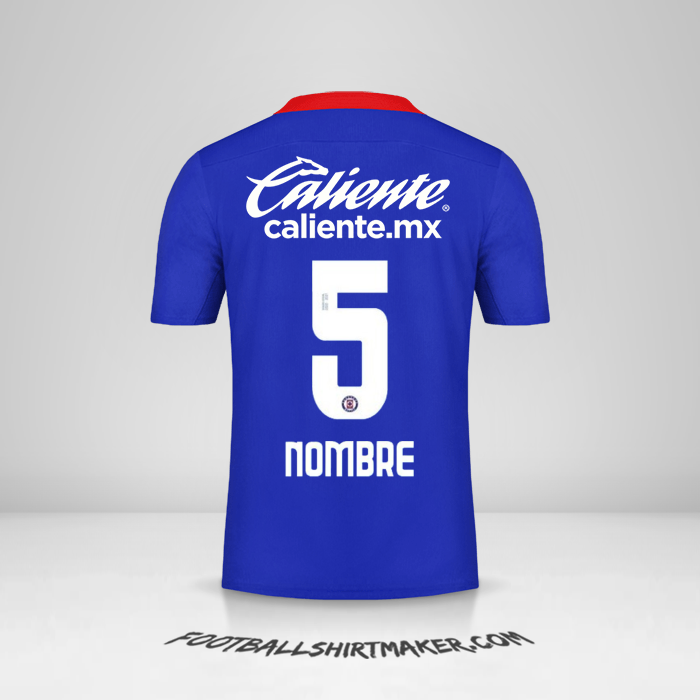 Camiseta Cruz Azul 2020/21 -  nombre - 5