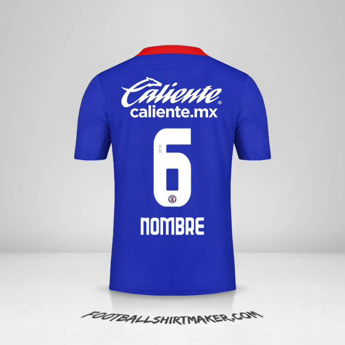 Jersey Cruz Azul 2020/21 -  nombre - 6