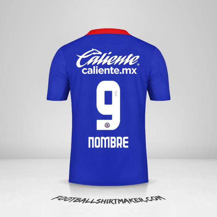 Camiseta Cruz Azul 2020/21 -  nombre - 9