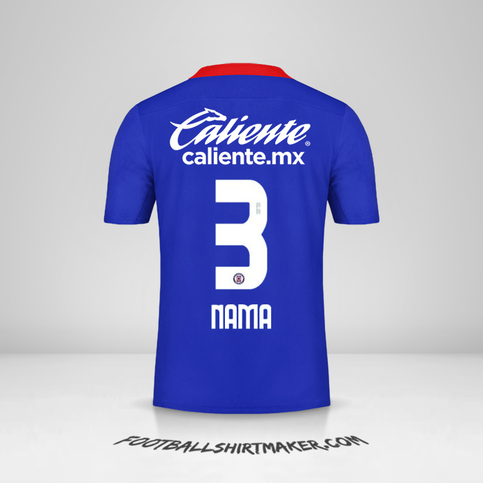 Jersey Cruz Azul 2020/21 -  nama - 3