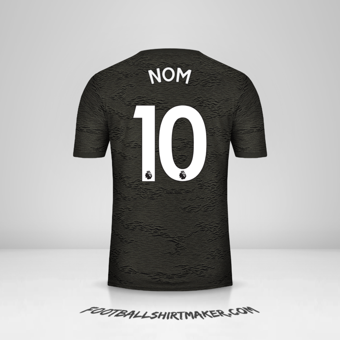 Maillot Manchester United 2020/21 Extérieur -  nom - 10