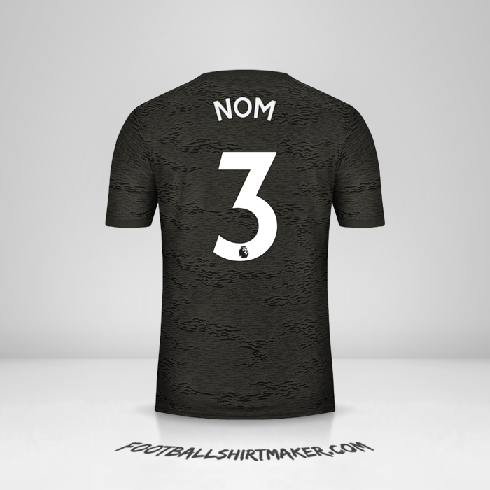 Maillot Manchester United 2020/21 Extérieur -  nom - 3