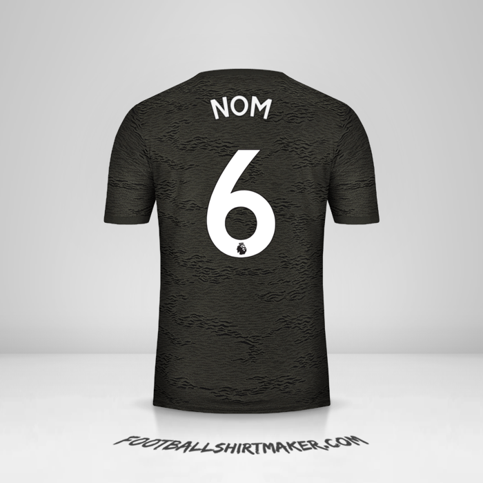 Maillot Manchester United 2020/21 Extérieur -  nom - 6