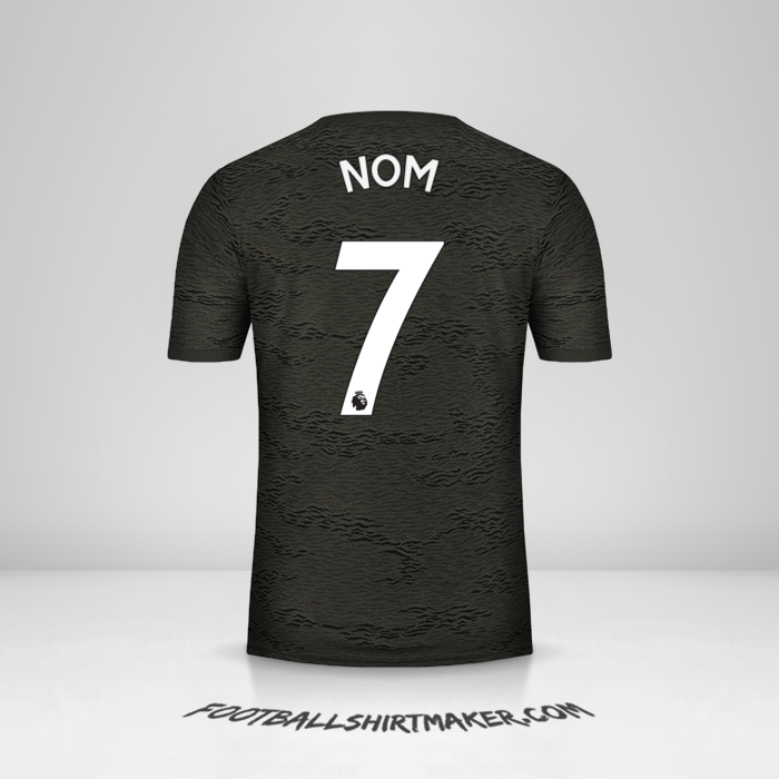 Maillot Manchester United 2020/21 Extérieur -  nom - 7