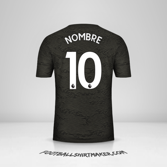 Jersey Manchester United 2020/21 Visita -  nombre - 10
