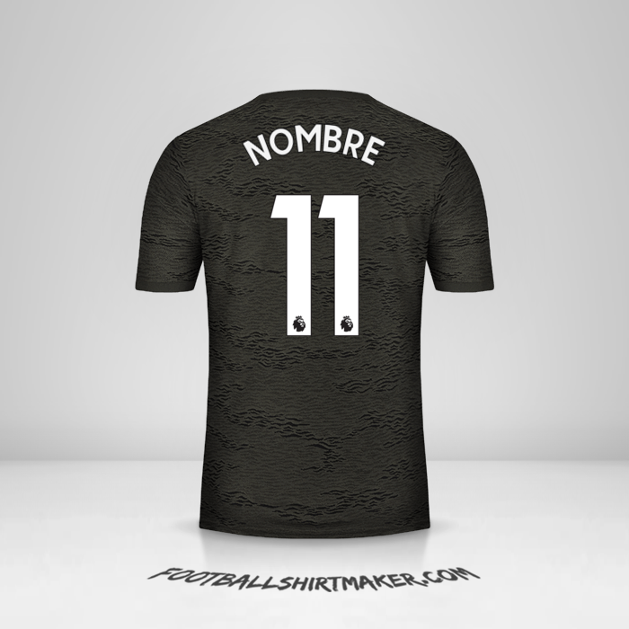 Jersey Manchester United 2020/21 Visita -  nombre - 11