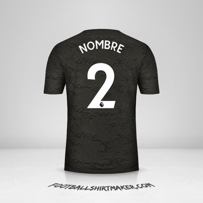 Jersey Manchester United 2020/21 Visita -  nombre - 2