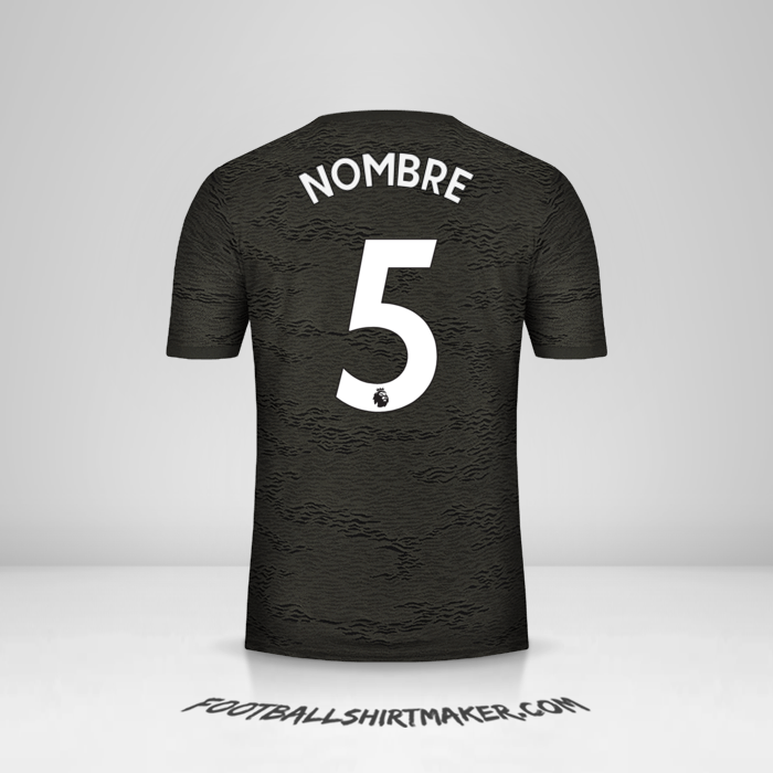 Jersey Manchester United 2020/21 Visita -  nombre - 5