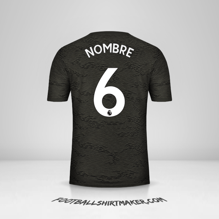 Jersey Manchester United 2020/21 Visita -  nombre - 6