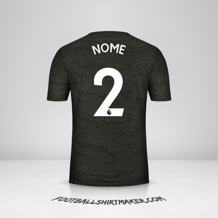 Maglia Manchester United 2020/21 Seconda -  nome - 2