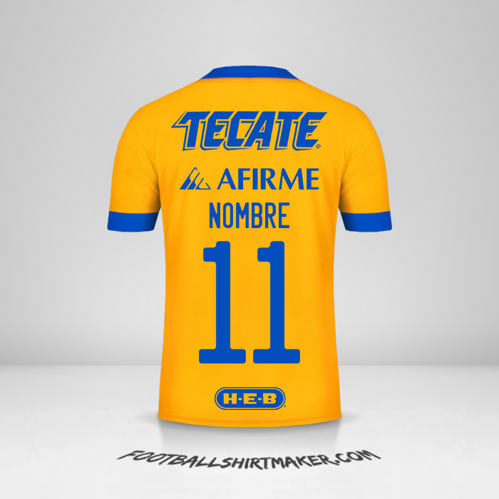Jersey Tigres UANL 2020/21 -  nombre - 11