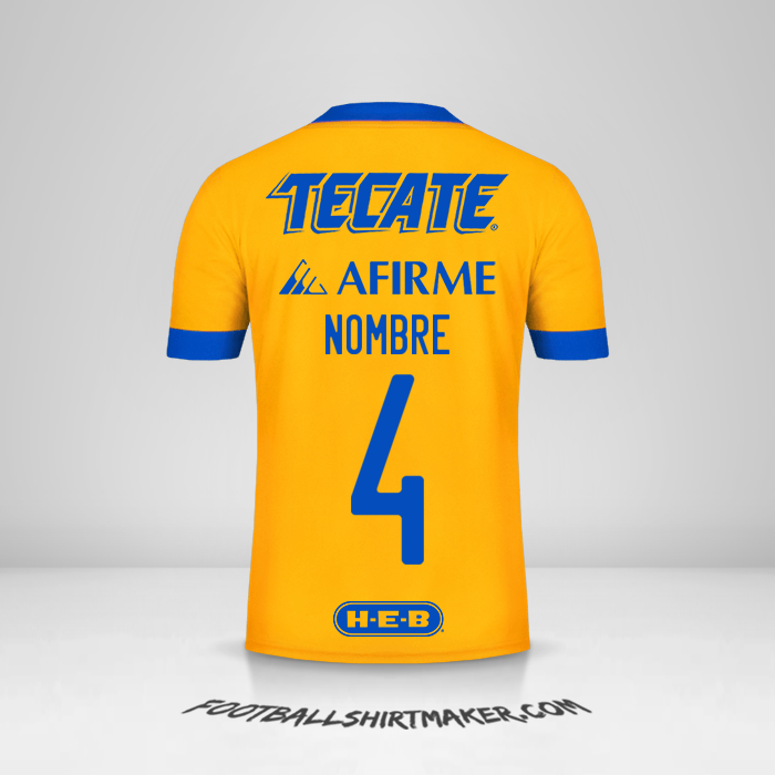 Camiseta Tigres UANL 2020/21 -  nombre - 4