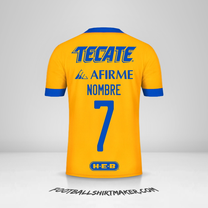 Camiseta Tigres UANL 2020/21 -  nombre - 7