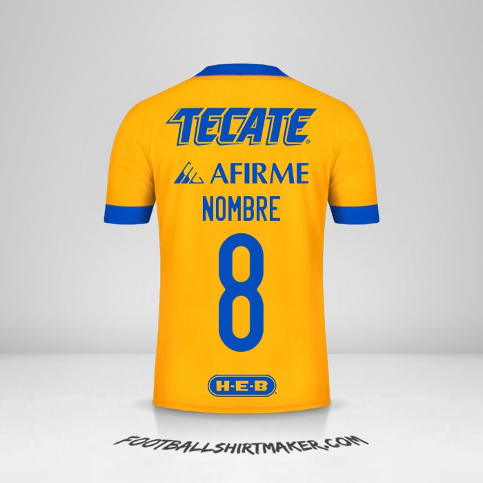 Jersey Tigres UANL 2020/21 -  nombre - 8