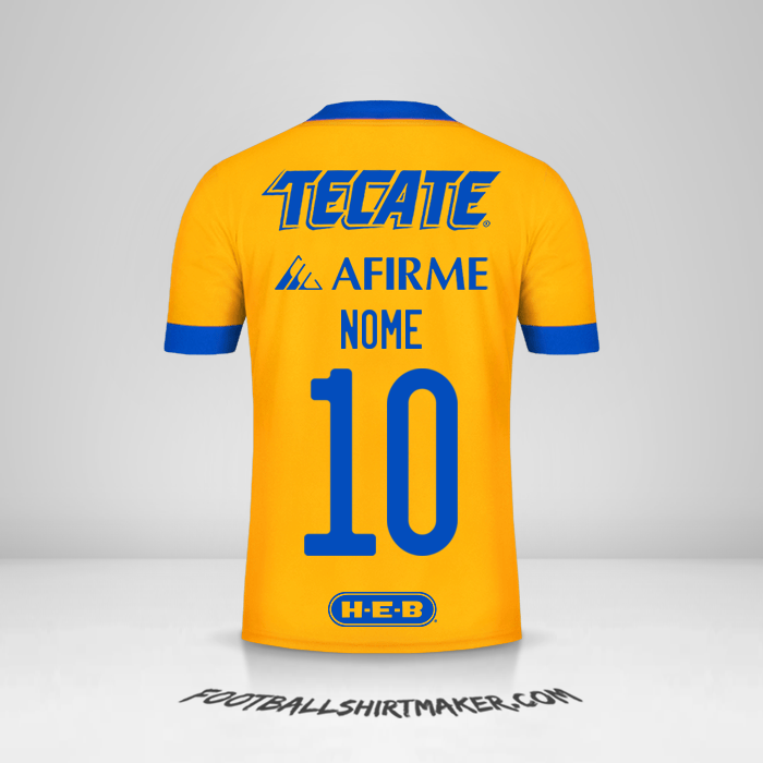 Camisa Tigres UANL 2020/21 -  nome - 10