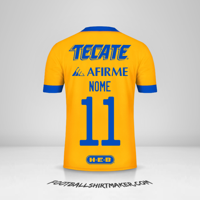 Camisa Tigres UANL 2020/21 -  nome - 11