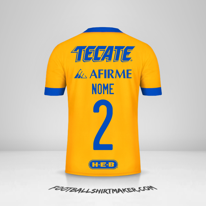 Camisola Tigres UANL 2020/21 -  nome - 2